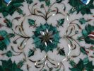 white marble table, coffee table, end table, tabletop | Tables by Innovative Home Decors. Item made of marble works with country & farmhouse & art deco style
