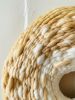 Summer Shades Round Woven Painting | Tapestry in Wall Hangings by Emily Nicolaides. Item made of fabric with fiber