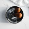 The Brush Series #002: Low Bowl in Black and Cream | Decorative Bowl in Decorative Objects by Carolyn Powers Designs. Item made of concrete with glass works with contemporary & japandi style