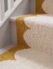 Handwoven Woolen Yellow Runner Rug | Rugs by Evergreen Carpets. Item made of wool works with boho & minimalism style