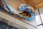 Affluents | Public Sculptures by Yechel Gagnon | Gare fluviale de Saint-Ignace-de-Loyola in Saint-Ignace-de-Loyola. Item made of copper