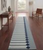 Handwoven Woolen Runner Rug | Rugs by Evergreen Carpets. Item made of wool works with boho & minimalism style
