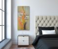Uplifting Contemporary Oil Abstract | Oil And Acrylic Painting in Paintings by Strokes by Red - Red (Linda Harrison). Item composed of canvas and synthetic in contemporary or art deco style