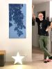 Twilight Laurel: 48 x 24" acrylic painting on canvas | Oil And Acrylic Painting in Paintings by Christine So