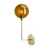 Ballroom Tall Light Sconce | Sconces by Marie Burgos Design and Collection. Item composed of brass and glass