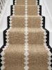 Handwoven Woolen Brown Runner Rug | Rugs by Evergreen Carpets. Item composed of wool in boho or minimalism style