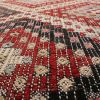 Vintage Mid-Century Geometric Red Blue and Green Wool Kilim | Area Rug in Rugs by Rug and Kilim
