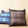 Naami Indigo Silk Pillow | Pillows by Studio Variously. Item composed of cotton