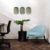 Wall Art Plates Installation: Window Seat | Wall Sculpture in Wall Hangings by Studio DeSimoneWayland. Item composed of canvas and ceramic in boho or contemporary style