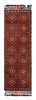 Hand-Knotted Antique Rug Red Moroccan Runner - High Pile | Area Rug in Rugs by Rug and Kilim