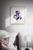 Iris No. 78 : Original Watercolor Painting | Paintings by Elizabeth Beckerlily bouquet. Item composed of paper in minimalism or contemporary style