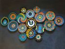 Wicker Wall Plate Set: Boho Woven Basket Decor | Decorative Plate in Decorative Objects by Sarmal Design. Item made of cotton with synthetic works with boho & contemporary style
