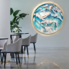 Gemstone Artworks: Wonderland, Flamingos and Laguna Beach | Oil And Acrylic Painting in Paintings by ANTUANELLE | Oliver Brown Cafe in Zetland. Item made of canvas