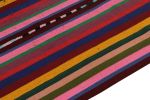 1950s Vintage Chaput Kilim rug with Multicolor Stripe | Area Rug in Rugs by Rug and Kilim