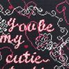 hand-embroidered needlepoint CUTIE-PATOOTIE pillow, OOAK | Pillows by Mommani Threads. Item made of wool works with contemporary style