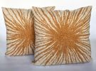 Flare pillow | Pillows by Fog & Fury. Item composed of copper & fiber