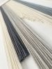 Large Layered Grey Shades Fiber Art Wall Hanging | Tapestry in Wall Hangings by Olivia Fiber Art. Item composed of wood & wool compatible with minimalism and contemporary style