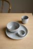 Handmade Porcelain Saucer. Gray Sky | Dinnerware by Creating Comfort Lab