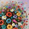 Blooming Gratitude -  Original Painting of a floral heart | Oil And Acrylic Painting in Paintings by DaggArt. Item composed of canvas in contemporary style