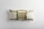 Tolima Lumbar Terracotta & Sage Green Pillow Case | Cushion in Pillows by Zuahaza by Tatiana | Finca San Felipe in La Calera. Item made of cotton & fiber compatible with boho style