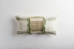 Tolima Lumbar Terracotta & Sage Green Pillow Case | Cushion in Pillows by ZUAHAZA | Finca San Felipe in La Calera. Item made of cotton & fiber compatible with boho style