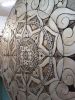 Ceramic mural mandala 125cm Silver | Murals by GVEGA. Item made of stoneware