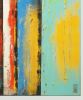 Original Yellow Panels | Oil And Acrylic Painting in Paintings by Ronald Hunter | Roxier Art Gallery in Rotterdam. Item composed of wood and canvas in modern style