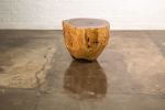 Carved Live Edge Solid Wood Trunk Table ƒ35 by Costantini | Side Table in Tables by Costantini Design. Item composed of wood