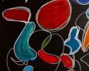 Dancing Butterflies | Oil And Acrylic Painting in Paintings by Nathalie D Gribinski. Item made of canvas compatible with mid century modern and contemporary style
