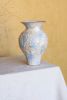 'Picotee' Vase in White with Red Rim | Vases & Vessels by Twinette Poterie. Item made of ceramic
