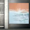 Patterned Ocean Shibori Collection | 42x40 | Original Art | Oil And Acrylic Painting in Paintings by Jacob von Sternberg Large Abstracts. Item made of canvas with synthetic