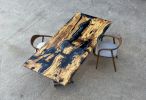 Custom Live Edge Epoxy Resin Table Top | Dining Table in Tables by Gül Natural Furniture. Item works with contemporary & country & farmhouse style