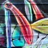 Rainbow Grasshopper Mural | Street Murals by Max Ehrman (Eon75). Item made of synthetic