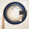 Azure Intention Wheel | Macrame Wall Hanging in Wall Hangings by Ooh La Lūm. Item made of fiber