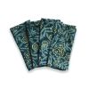 Block Print Table Napkins Flower Field | Set of 4 | Linens & Bedding by ichcha. Item composed of cotton compatible with boho and minimalism style