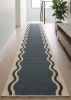 Handwoven Woolen Stair Runner Rug | Rugs by Evergreen Carpets. Item composed of wool in boho or minimalism style