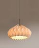 Modern Pendant Lamp - Linen Lampshade - MISAKI LAMP | Pendants by La Loupe. Item made of linen with brass works with mid century modern & contemporary style