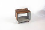 Dwarf Edge | End Table in Tables by Curly Woods. Item composed of oak wood and concrete in contemporary or modern style