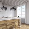 Pendant Light, Clouds II, Medium 18x10 | Pendants by Anne Lindsay Studio. Item composed of steel in contemporary or industrial style