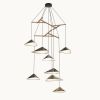 Emily V8 Pendant Light Oxid | Chandeliers by MOSS Objects. Item made of oak wood with steel works with contemporary & modern style