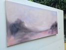 Under the curving sky - Warm earthy abstract landscape | Oil And Acrylic Painting in Paintings by Jennifer Baker Fine Art. Item made of linen works with contemporary style