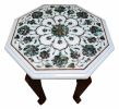 white marble table, coffee table, end table, tabletop | Tables by Innovative Home Decors. Item composed of marble compatible with country & farmhouse and art deco style