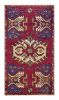 Vintage Oushak Rug in Burgundy with Geometric Medallions | Area Rug in Rugs by Rug and Kilim