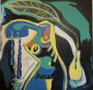 Presence | Oil And Acrylic Painting in Paintings by Paula Gasparini-Santos | Boulder Museum of Contemporary Art in Boulder. Item made of canvas