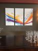 Waves of Washi | Oil And Acrylic Painting in Paintings by Jan Sullivan Fowler | 7540 Pioneer Way in Bozeman. Item made of paper with synthetic