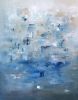 Tranquility Oil Contemporary Abstract | Oil And Acrylic Painting in Paintings by Strokes by Red - Red (Linda Harrison). Item made of canvas