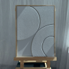 Grey Relief | Sculptural Textured Wall Art | Wall Sculpture in Wall Hangings by DY atelier. Item made of oak wood & marble compatible with minimalism and contemporary style