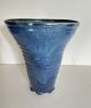 Blue Tapered Vase | Vases & Vessels by Sheila Blunt. Item made of ceramic works with modern style
