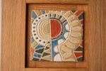 Abstract Sun No. 3 | Wall Sculpture in Wall Hangings by Clare and Romy Studio. Item composed of ceramic compatible with boho and mid century modern style