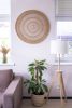 WHEEL Round Raffia Macrame Wall Hanging | Wall Hangings by Vila Vera. Item composed of fiber